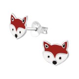 Fox - 925 Sterling Silver Kids Ear Studs SD18660