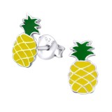 Pineapple - 925 Sterling Silver Kids Ear Studs SD18663