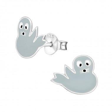 Seal - 925 Sterling Silver Kids Ear Studs SD18673