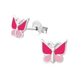 Butterfly - 925 Sterling Silver Kids Ear Studs SD18741