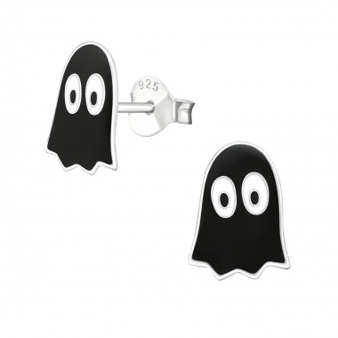 Ghost - 925 Sterling Silver Kids Ear Studs SD18941