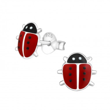 Lady Bug - 925 Sterling Silver Kids Ear Studs SD19159