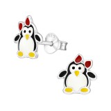 Penguin - 925 Sterling Silver Kids Ear Studs SD19637