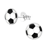 Football - 925 Sterling Silver Kids Ear Studs SD19697