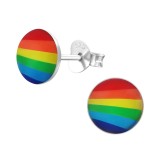 Rainbow - 925 Sterling Silver Kids Ear Studs SD19701