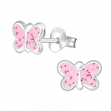 Butterfly - 925 Sterling Silver Kids Ear Studs SD19799