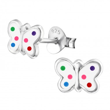 Butterfly - 925 Sterling Silver Kids Ear Studs SD19892