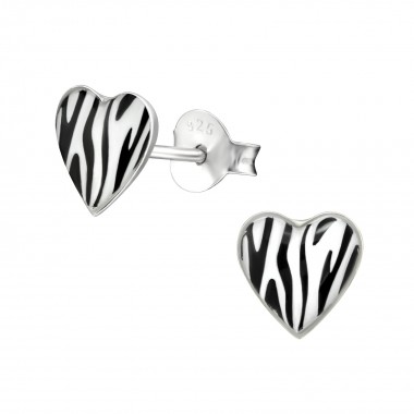 Zebra - 925 Sterling Silver Kids Ear Studs SD19917