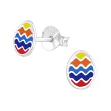 Eeg - 925 Sterling Silver Kids Ear Studs SD21710