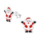 Santa Claus - 925 Sterling Silver Kids Ear Studs SD21878