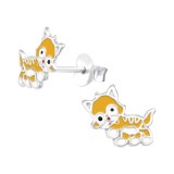 Tiger - 925 Sterling Silver Kids Ear Studs SD21909