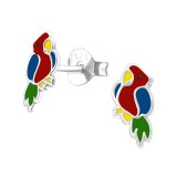 Parrot - 925 Sterling Silver Kids Ear Studs SD22415