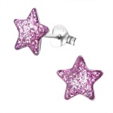 Star - 925 Sterling Silver Kids Ear Studs SD22553