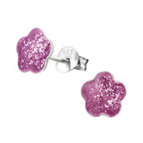 Flower - 925 Sterling Silver Kids Ear Studs SD22557