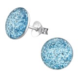 Round - 925 Sterling Silver Kids Ear Studs SD22929