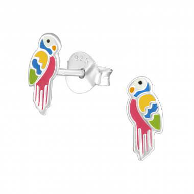 Parrot - 925 Sterling Silver Kids Ear Studs SD22956