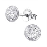 Round - 925 Sterling Silver Kids Ear Studs SD23054