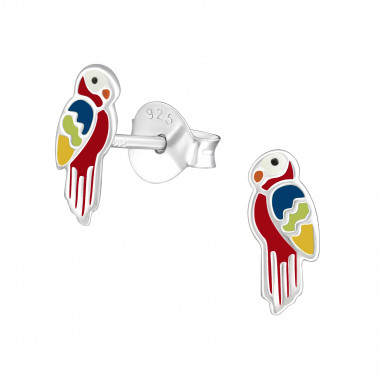 Parrot - 925 Sterling Silver Kids Ear Studs SD23808