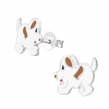 Dog - 925 Sterling Silver Kids Ear Studs SD24019