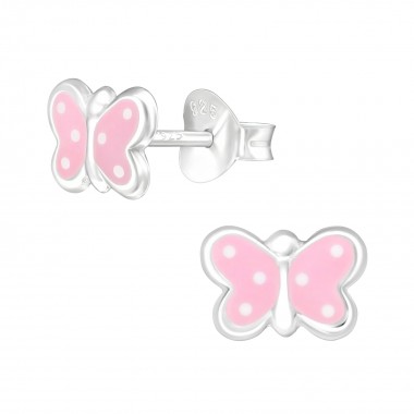 Butterfly - 925 Sterling Silver Kids Ear Studs SD24316