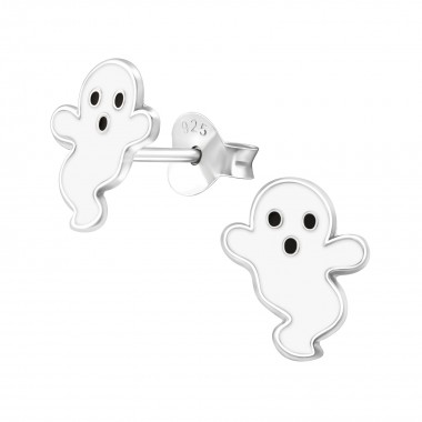 Ghost - 925 Sterling Silver Kids Ear Studs SD24320