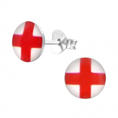 England - 925 Sterling Silver Kids Ear Studs SD24462