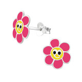 Flower - 925 Sterling Silver Kids Ear Studs SD24528