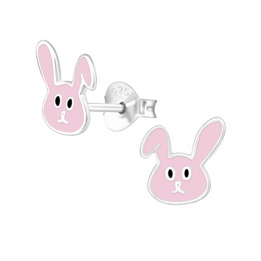 Rabbit - 925 Sterling Silver Kids Ear Studs SD24727