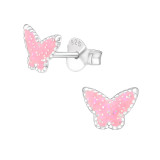 Butterfly - 925 Sterling Silver Kids Ear Studs SD26291