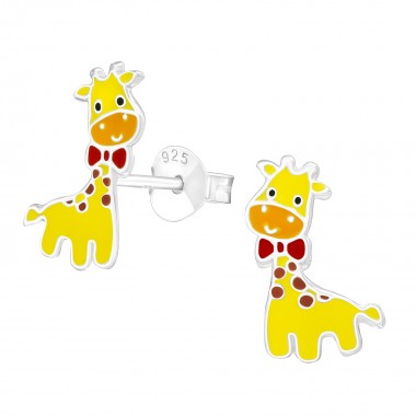 Giraffe - 925 Sterling Silver Kids Ear Studs SD26489