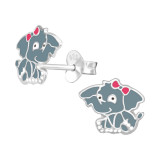 Elephant - 925 Sterling Silver Kids Ear Studs SD26490