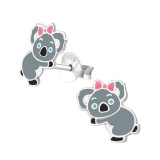 Koala - 925 Sterling Silver Kids Ear Studs SD26491