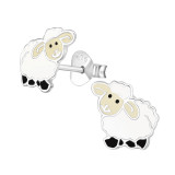 Sheep - 925 Sterling Silver Kids Ear Studs SD26503