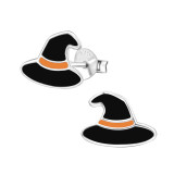Hat - 925 Sterling Silver Kids Ear Studs SD26508