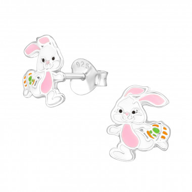 Easter Bunny - 925 Sterling Silver Kids Ear Studs SD28242