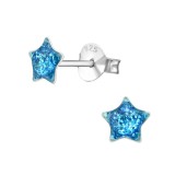 Star - 925 Sterling Silver Kids Ear Studs SD28318