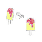Ice Cream - 925 Sterling Silver Kids Ear Studs SD31343