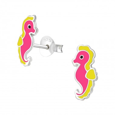 Seahorse - 925 Sterling Silver Kids Ear Studs SD31668