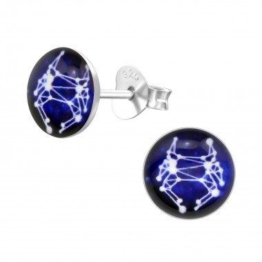 Cancer Zodiac Sign - 925 Sterling Silver Kids Ear Studs SD31948
