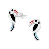 Bird - 925 Sterling Silver Kids Ear Studs SD31972