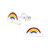 Rainbow - 925 Sterling Silver Kids Ear Studs SD31975