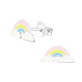 Rainbow - 925 Sterling Silver Kids Ear Studs SD31976