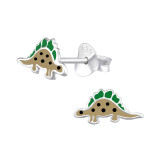 Dinosaur - 925 Sterling Silver Kids Ear Studs SD31980