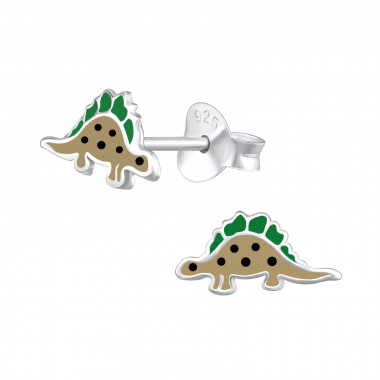 Dinosaur - 925 Sterling Silver Kids Ear Studs SD31980