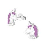 Unicorn - 925 Sterling Silver Kids Ear Studs SD32011