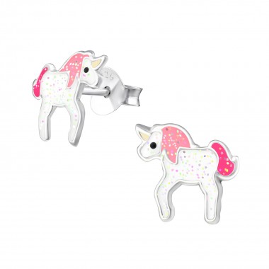 Unicorn - 925 Sterling Silver Kids Ear Studs SD33517
