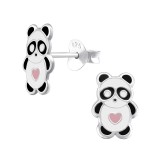 Panda - 925 Sterling Silver Kids Ear Studs SD33560