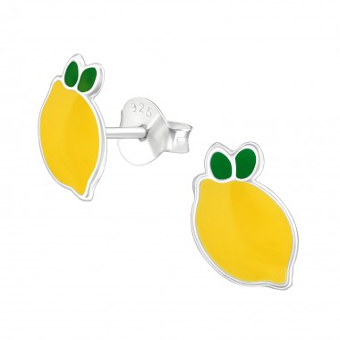 Lemon - 925 Sterling Silver Kids Ear Studs SD33566