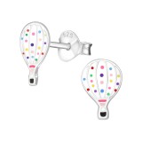 Hot Air Balloon - 925 Sterling Silver Kids Ear Studs SD33572