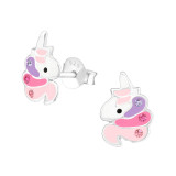 Unicorn - 925 Sterling Silver Kids Ear Studs SD33573